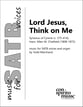 Lord Jesus, Think on Me SATB choral sheet music cover